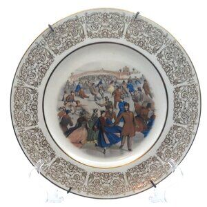 Wittnauer Collectors Guild Central Park Winter Plate 1862 Bone China England
